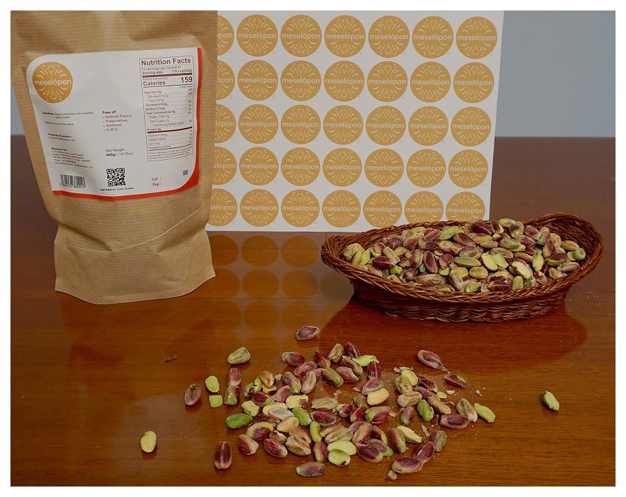 Aegina Pistachios Nuts Raw Unsalted Without Shell, Ingredients