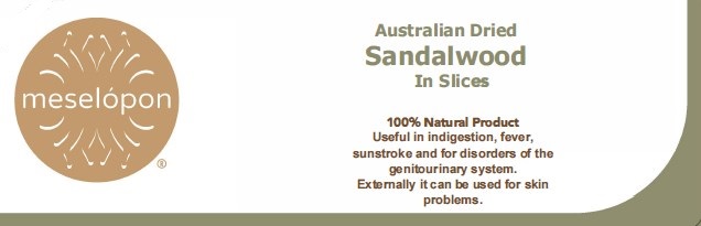 Dried Sandalwood Herb In Slices Label