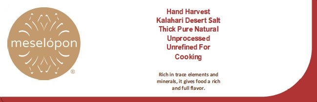 Hand Harvest Kalahari Desert Salt Thick Pure Natural Unprocessed Unrefined For Cooking Label