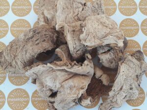 Parasol Mushrooms Wild Dried, Macrolepiota Procera Fungi In Slices, Vegetarian Meat Substitute