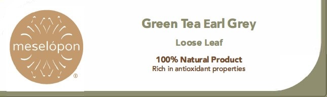 Green Tea Earl Grey Loose Leaf Label