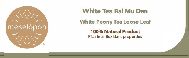 White Tea Bai Mu Dan White Peony Tea Loose Leaf Label