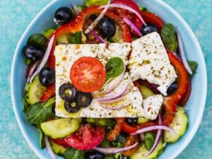 Mediterranean Diet Greek Salad Horiatiki Dressing Salad Seasoning Mix Spice Blend Herb Aromatic Traditional Greek Cuisine