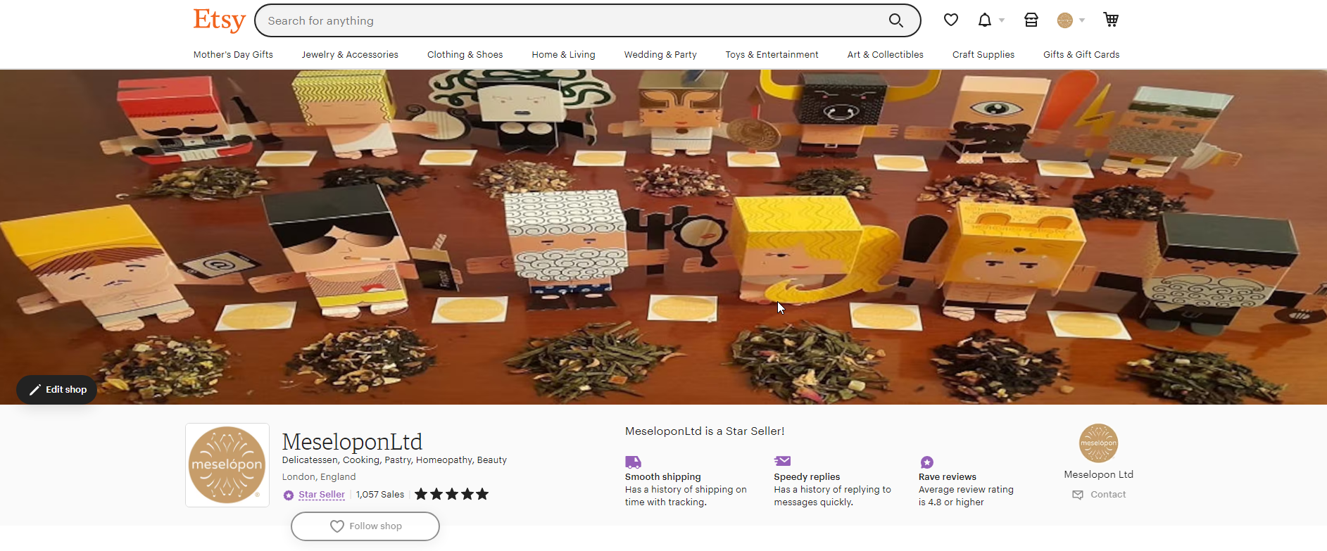 Etsy Star Seller